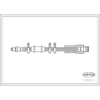 Stabdžių žarnelė CORTECO 19018155