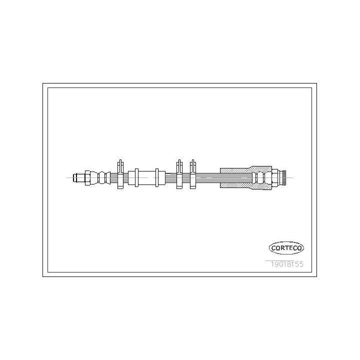 Stabdžių žarnelė CORTECO 19018155