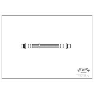 Stabdžių žarnelė CORTECO 19018172