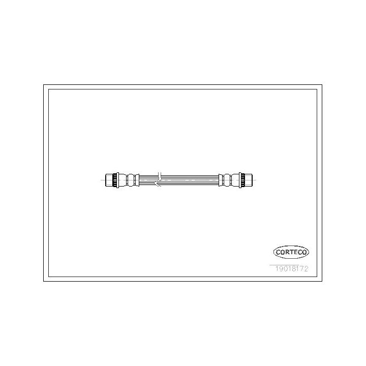Stabdžių žarnelė CORTECO 19018172