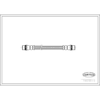 Stabdžių žarnelė CORTECO 19018173