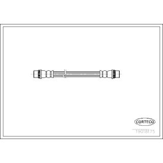 Stabdžių žarnelė CORTECO 19018175