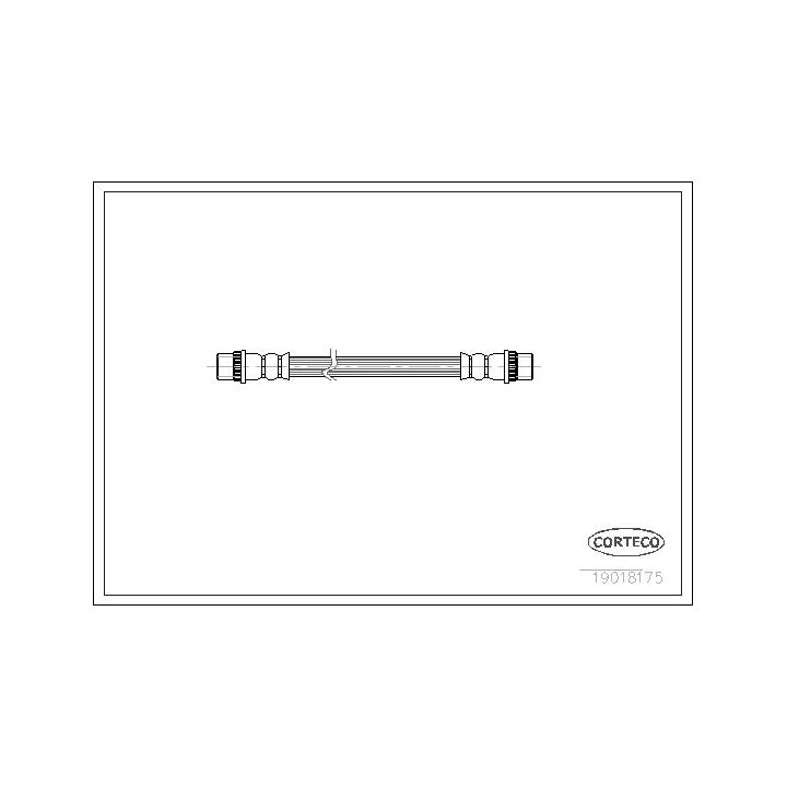 Stabdžių žarnelė CORTECO 19018175