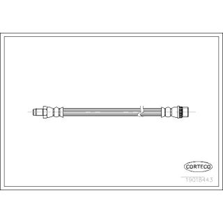 Stabdžių žarnelė CORTECO 19018443