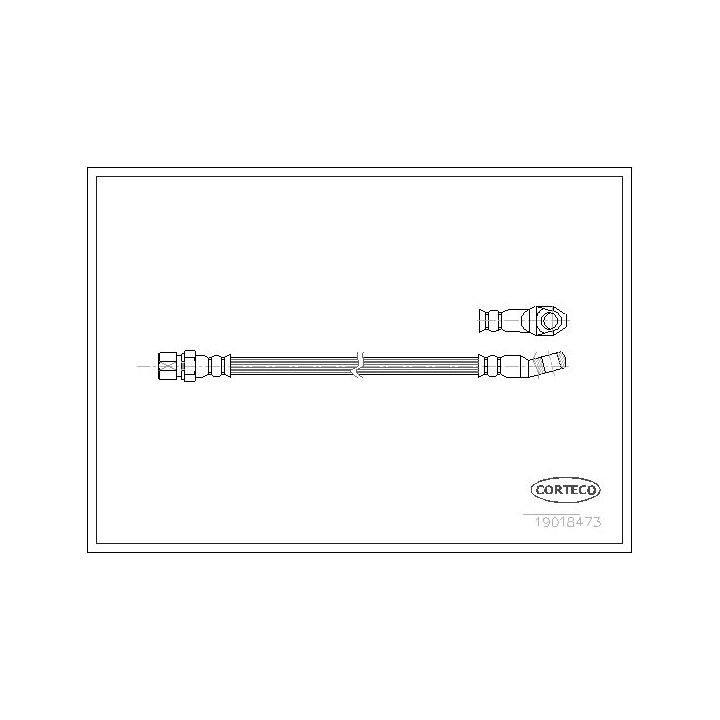 Stabdžių žarnelė CORTECO 19018473