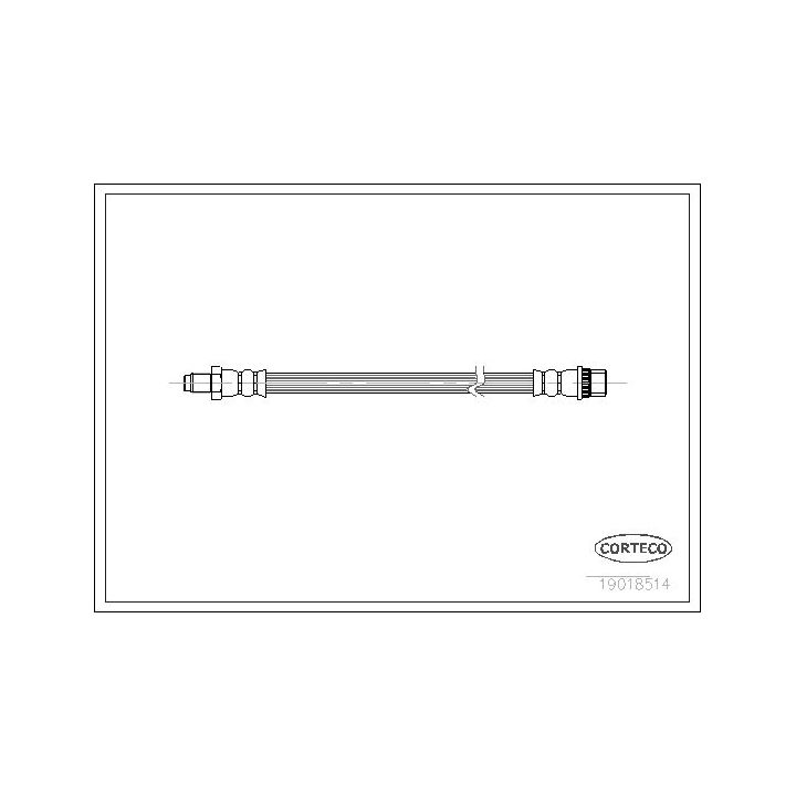Stabdžių žarnelė CORTECO 19018514