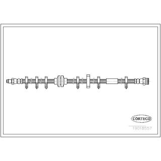 Stabdžių žarnelė CORTECO 19018557