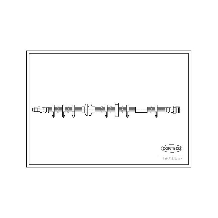 Stabdžių žarnelė CORTECO 19018557