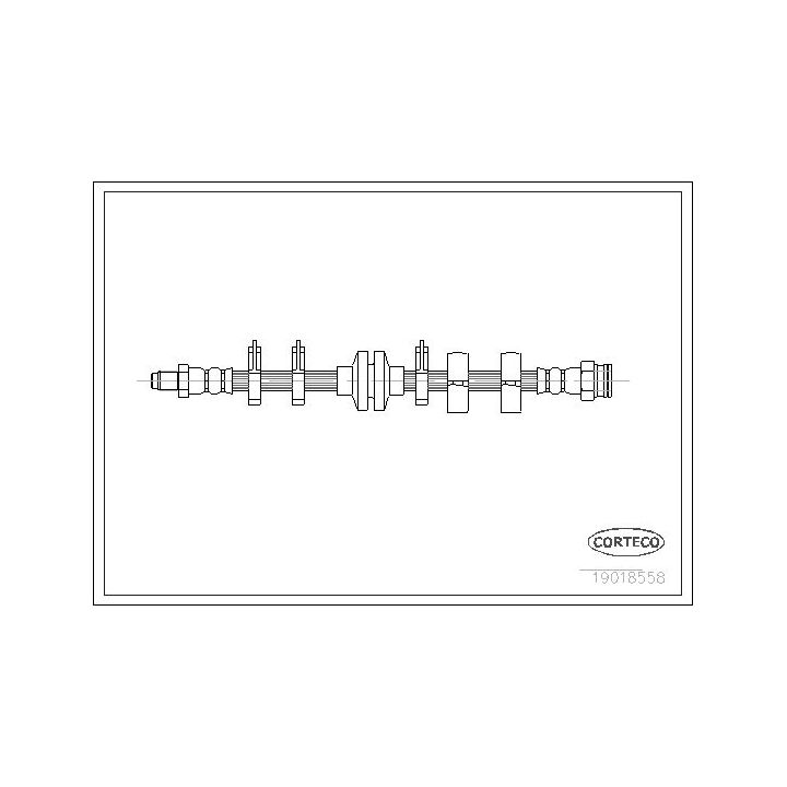 Stabdžių žarnelė CORTECO 19018558