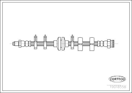 Stabdžių žarnelė CORTECO 19018558