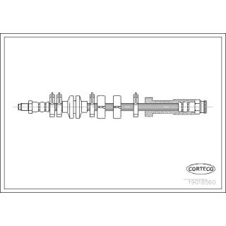 Stabdžių žarnelė CORTECO 19018560