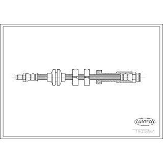 Stabdžių žarnelė CORTECO 19018561