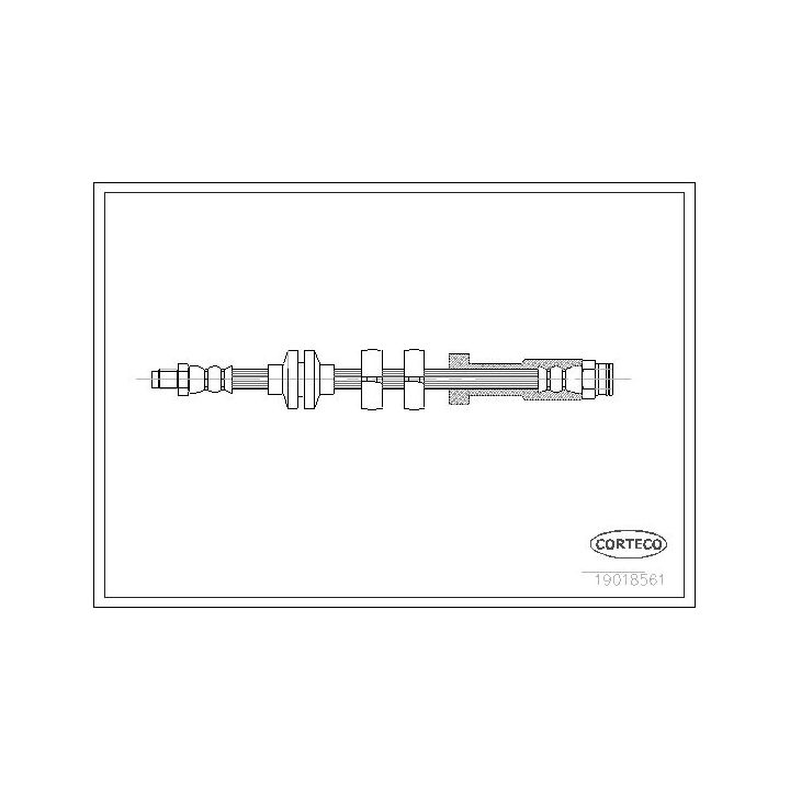 Stabdžių žarnelė CORTECO 19018561