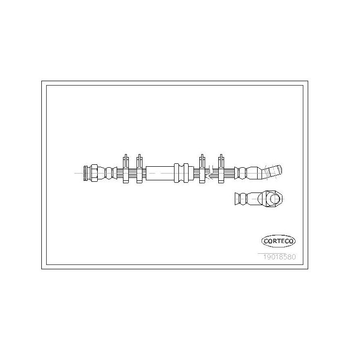 Stabdžių žarnelė CORTECO 19018580