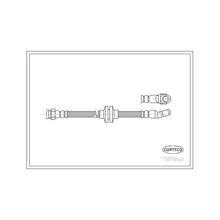 Stabdžių žarnelė CORTECO 19018582