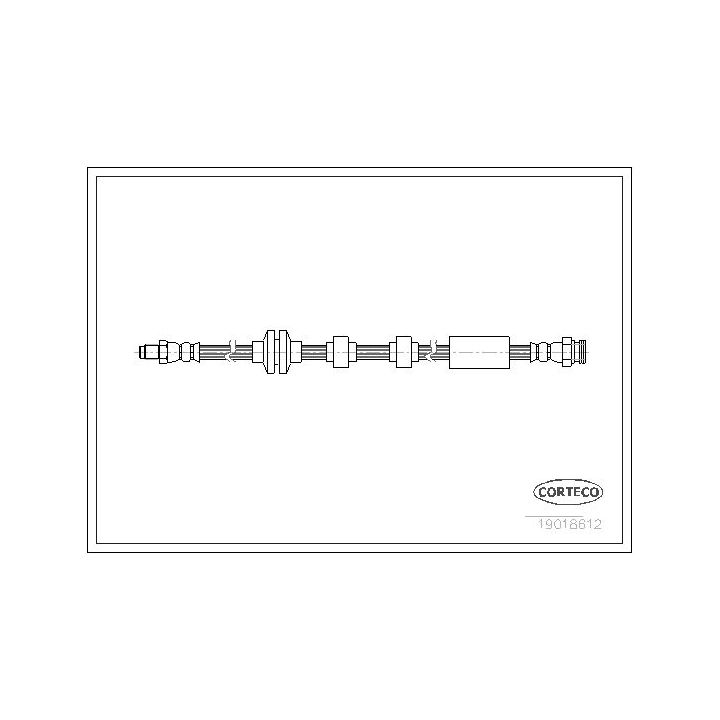 Stabdžių žarnelė CORTECO 19018612