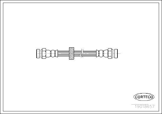 Stabdžių žarnelė CORTECO 19018657