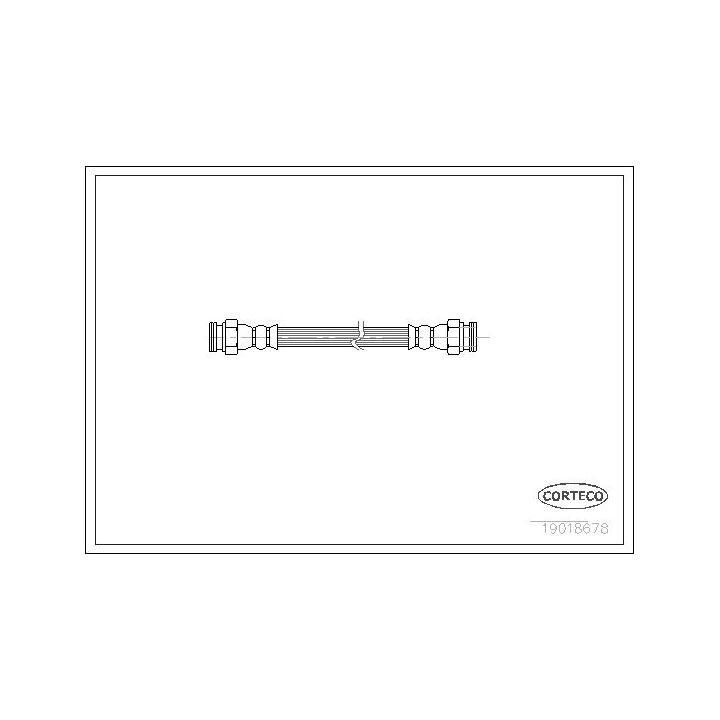 Stabdžių žarnelė CORTECO 19018678