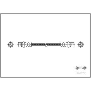 Stabdžių žarnelė CORTECO 19018710