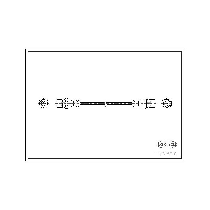 Stabdžių žarnelė CORTECO 19018710