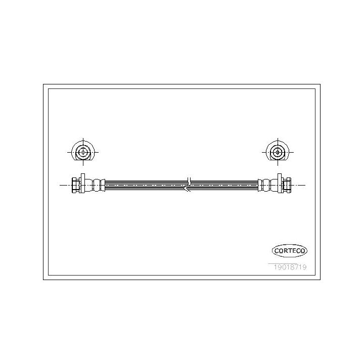 Stabdžių žarnelė CORTECO 19018719