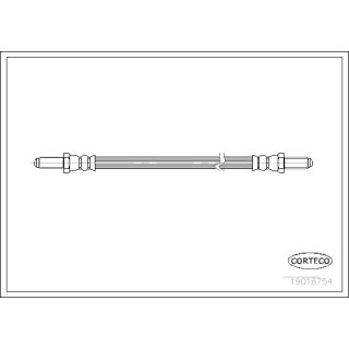 Stabdžių žarnelė CORTECO 19018754