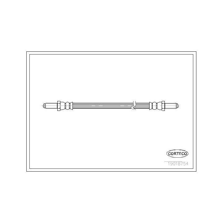 Stabdžių žarnelė CORTECO 19018754