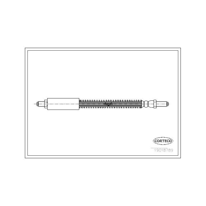 Stabdžių žarnelė CORTECO 19018789