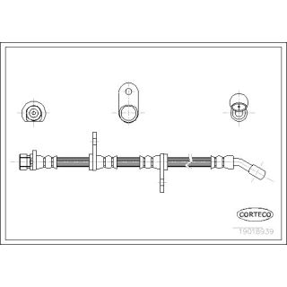 Stabdžių žarnelė CORTECO 19018939