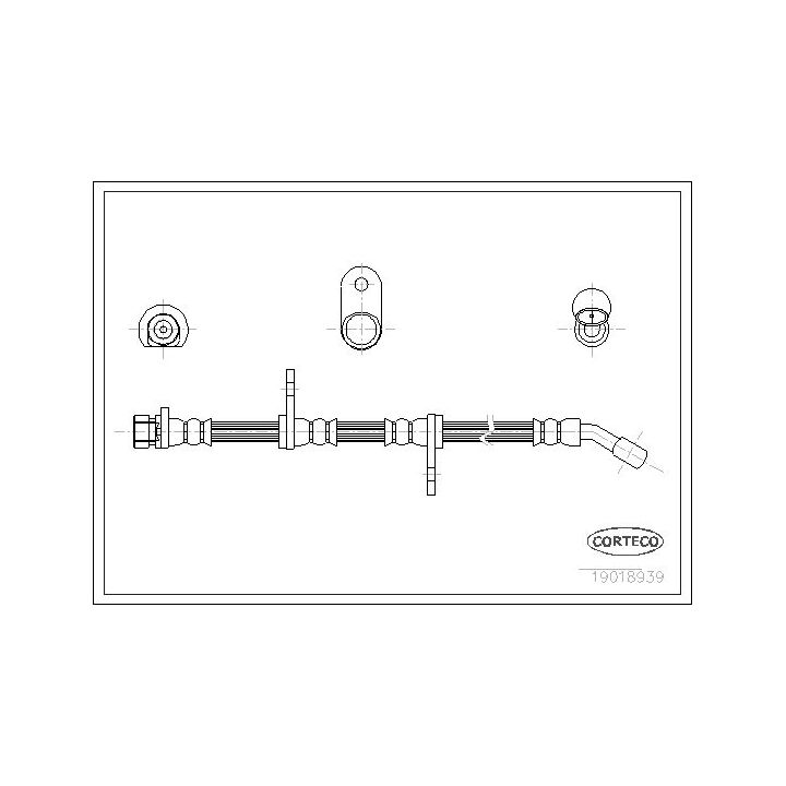 Stabdžių žarnelė CORTECO 19018939