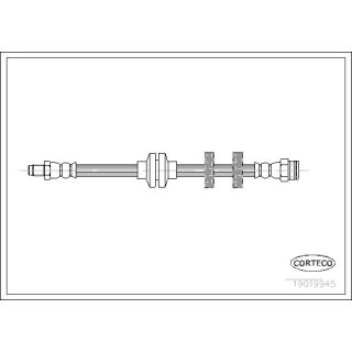 Stabdžių žarnelė CORTECO 19019945