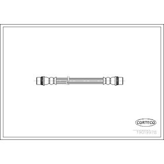 Stabdžių žarnelė CORTECO 19019978