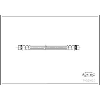 Stabdžių žarnelė CORTECO 19020120