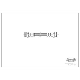Stabdžių žarnelė CORTECO 19020130