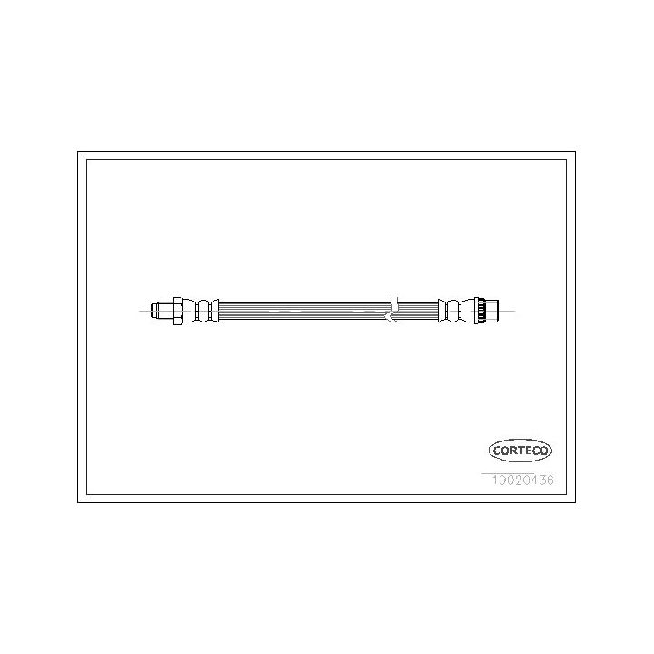 Stabdžių žarnelė CORTECO 19020436
