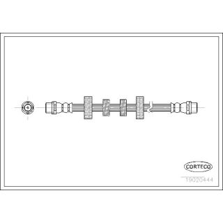 Stabdžių žarnelė CORTECO 19020444