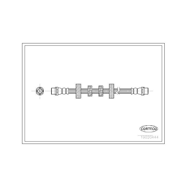Stabdžių žarnelė CORTECO 19020444