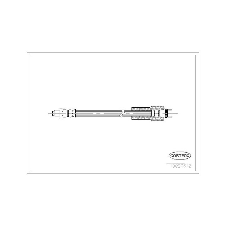 Stabdžių žarnelė CORTECO 19020612