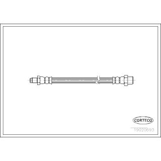 Stabdžių žarnelė CORTECO 19020693