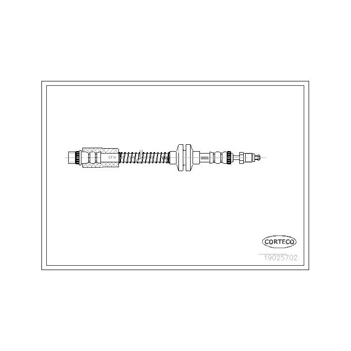 Stabdžių žarnelė CORTECO 19025702