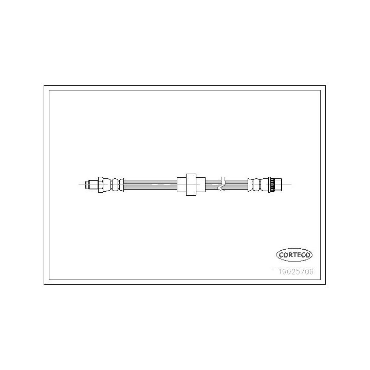 Stabdžių žarnelė CORTECO 19025706