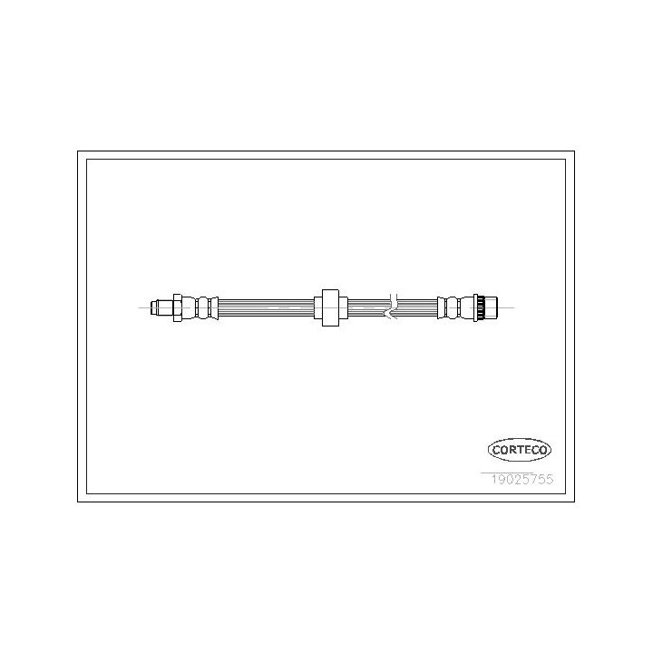 Stabdžių žarnelė CORTECO 19025755