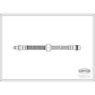 Stabdžių žarnelė CORTECO 19025756