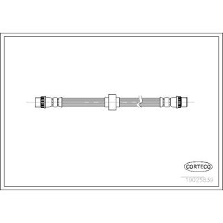Stabdžių žarnelė CORTECO 19025839