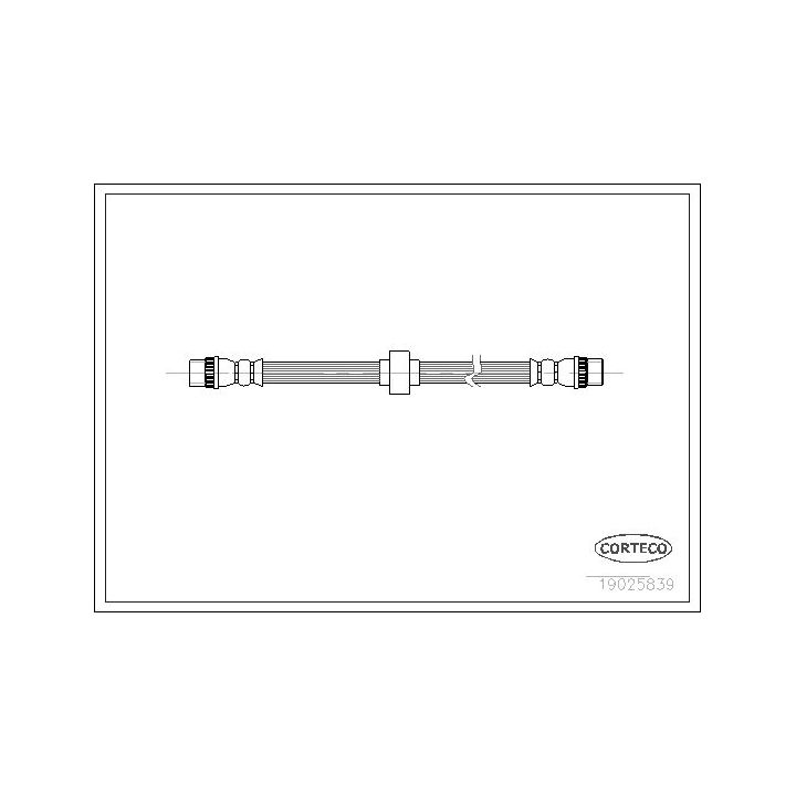 Stabdžių žarnelė CORTECO 19025839