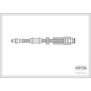 Stabdžių žarnelė CORTECO 19025840