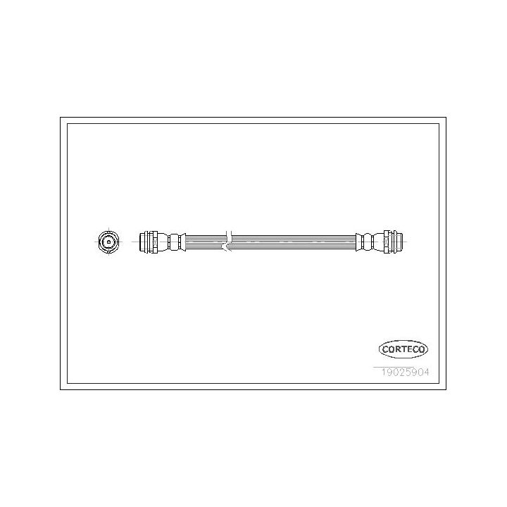 Stabdžių žarnelė CORTECO 19025904