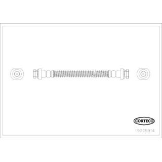 Stabdžių žarnelė CORTECO 19025914