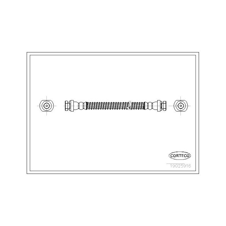 Stabdžių žarnelė CORTECO 19025916