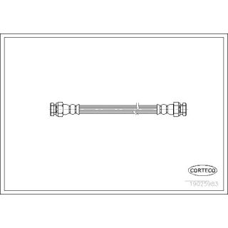 Stabdžių žarnelė CORTECO 19025983